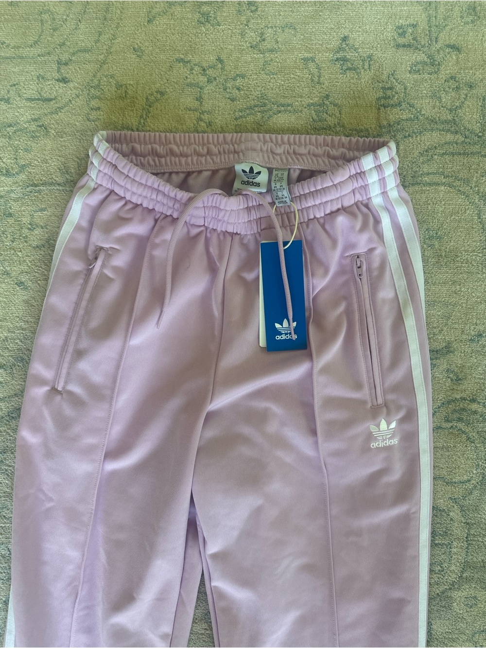 NWT Adidas Originals Firebird Track Pants Pink XS Women’s 3 Stripe Joggers